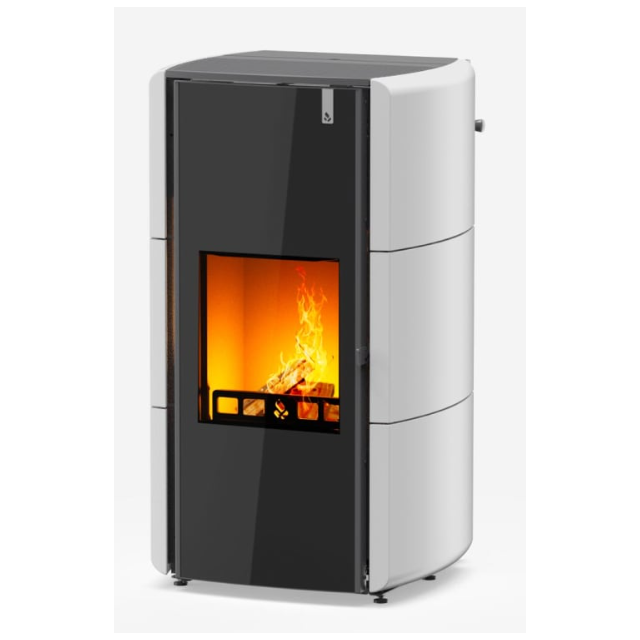 Termosoba pe peleti cu autocuratare GIROLAMI EDGE 26, greutate 250 kg, culoare alb