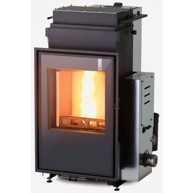 Termosemineu hibrid pe lemne / peleti GIROLAMI TI 14, greutate 220 kg