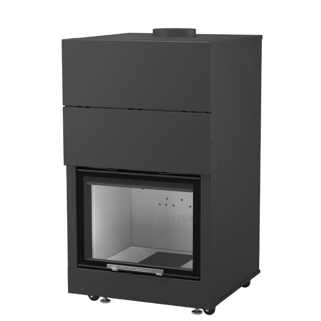 Semineu pe lemne MORETTI DESIGN MONODESIGN 70, greutate 235 kg, puterea nominală 19 kW