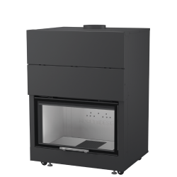 Semineu pe lemne MORETTI DESIGN MONODESIGN 80, greutate 255 kg, puterea nominală 20 kW
