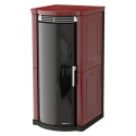 Soba cu tehnologie aqua MORETTI DESIGN TOP ALL STYLE 32, putere 32 kw, culoare bordeaux