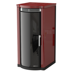Soba cu tehnologie aqua MORETTI DESIGN TOP STYLE 24, putere 24 kw, culoare bordeaux
