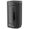 Soba cu tehnologie aqua MORETTI DESIGN PRESTIGE GLASS 32, putere 32 kw, culoare negru