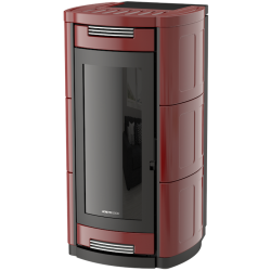 Soba cu tehnologie aqua MORETTI DESIGN PRESTIGE ALL STYLE, putere 34 kw, culoare bordeaux