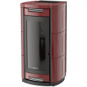 Soba cu tehnologie aqua MORETTI DESIGN PRESTIGE ALL STYLE, putere 34 kw, culoare bordeaux