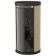 Soba cu tehnologie aqua MORETTI DESIGN EXCLUSIVE GLASS 34, putere 34 kw, culoare bej