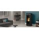 Soba cu tehnologie aqua MORETTI DESIGN EXCLUSIVE GLASS 32, putere 32 kw, culoare bej