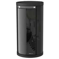 Soba cu tehnologie aqua MORETTI DESIGN EXCLUSIVE GLASS 24, putere 24 kw, culoare negru