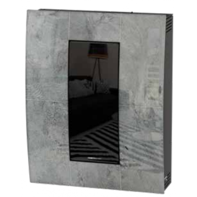 Soba cu tehnologie aqua MORETTI DESIGN COMPACT STONE8, putere 12 kw, culoare piatra