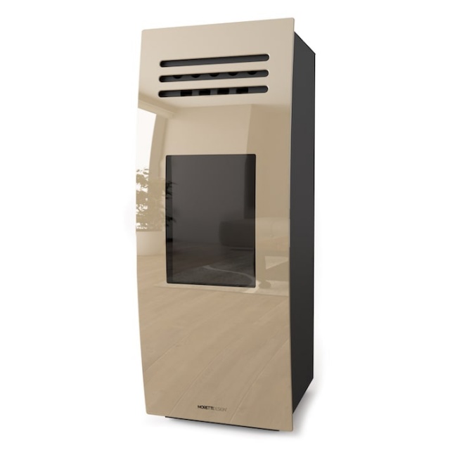 Soba hibrid MORETTI DESIGN DREAM 12, putere 12 kw, culoare bej