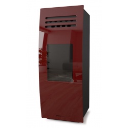 Soba hibrid MORETTI DESIGN DREAM 10, putere 10 kw, culoare bordeaux