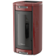 Soba tehnologie aqua MORETTI DESIGN ALADINO GLASS 19, putere 19 kw, culoare bordeaux