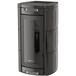 Soba pe peleti tehnologie air MORETTI DESIGN ALADINO ALL STYLE 10, putere 10 kw, culoare negru