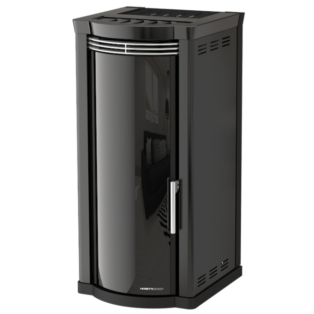 Soba tehnologie aqua MORETTI DESIGN ELEGANCE STYLE 19, putere 19 kw, culoare negru