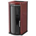 Soba tehnologie aer MORETTI DESIGN ELEGANCE GLASS 12, putere 12 kw, culoare bordeaux