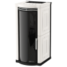 Soba hibrid MORETTI DESIGN ELEGANCE STYLE 14, putere 14 kw, culoare alb
