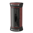 Soba cu tehnologie aqua MORETTI DESIGN CLESSIDRA GLASS 19, putere 19 kw, culoare bordeaux