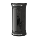 Soba cu tehnologie aqua MORETTI DESIGN CLESSIDRA GLASS 19, putere 19 kw, culoare negru