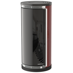 Soba cu tehnologie aer MORETTI DESIGN ERGONOMIC 10, putere 10 kw, culoare bordeaux