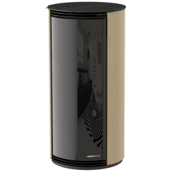 Soba hibrid MORETTI DESIGN GLOBE GLASS RELAX , putere 7 kw, culoare champagne